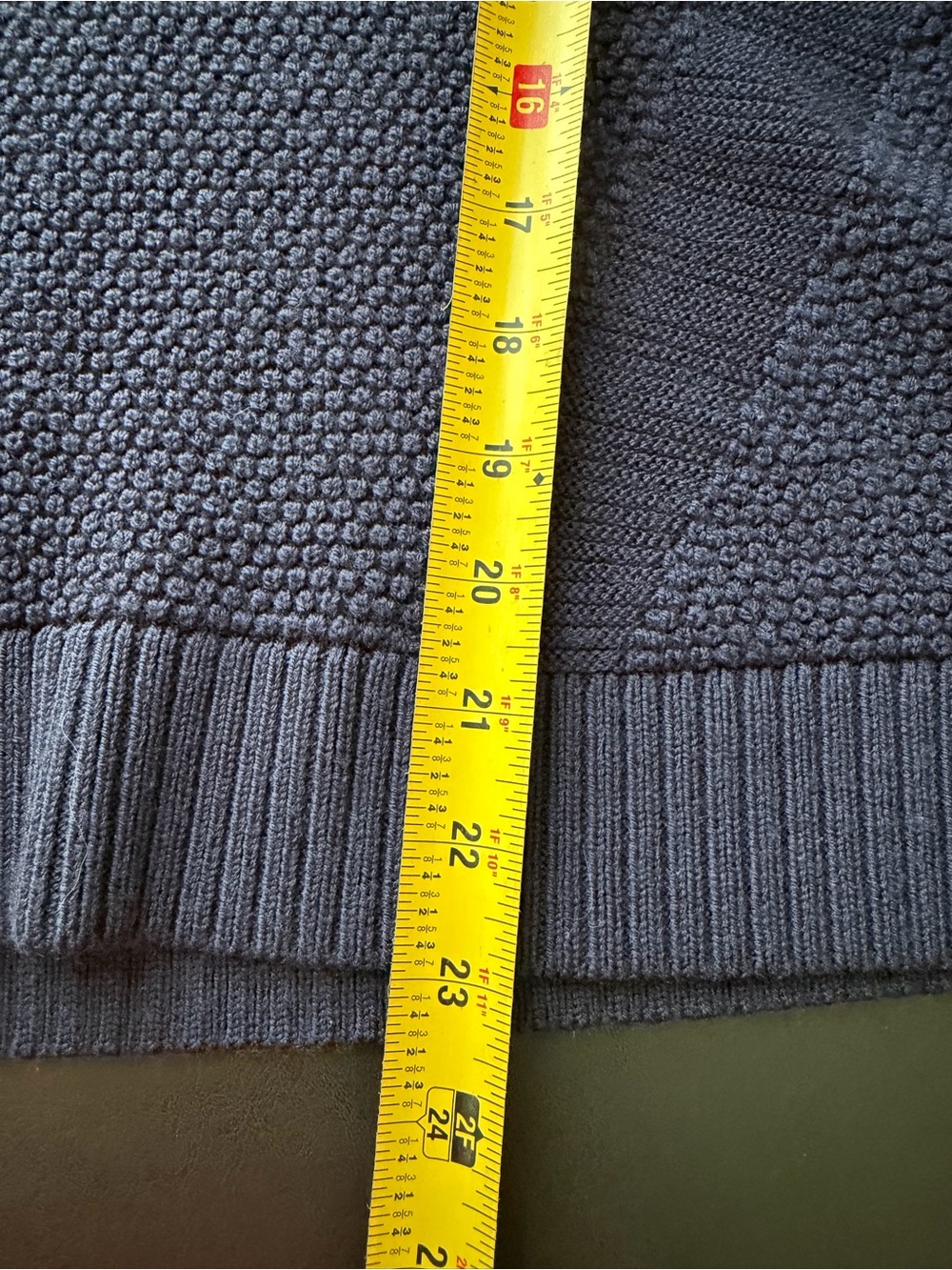 Lululemon Warm & Restore Mock Neck Wool Knit Sweater Size 6 Blue - Picture 8 of 11